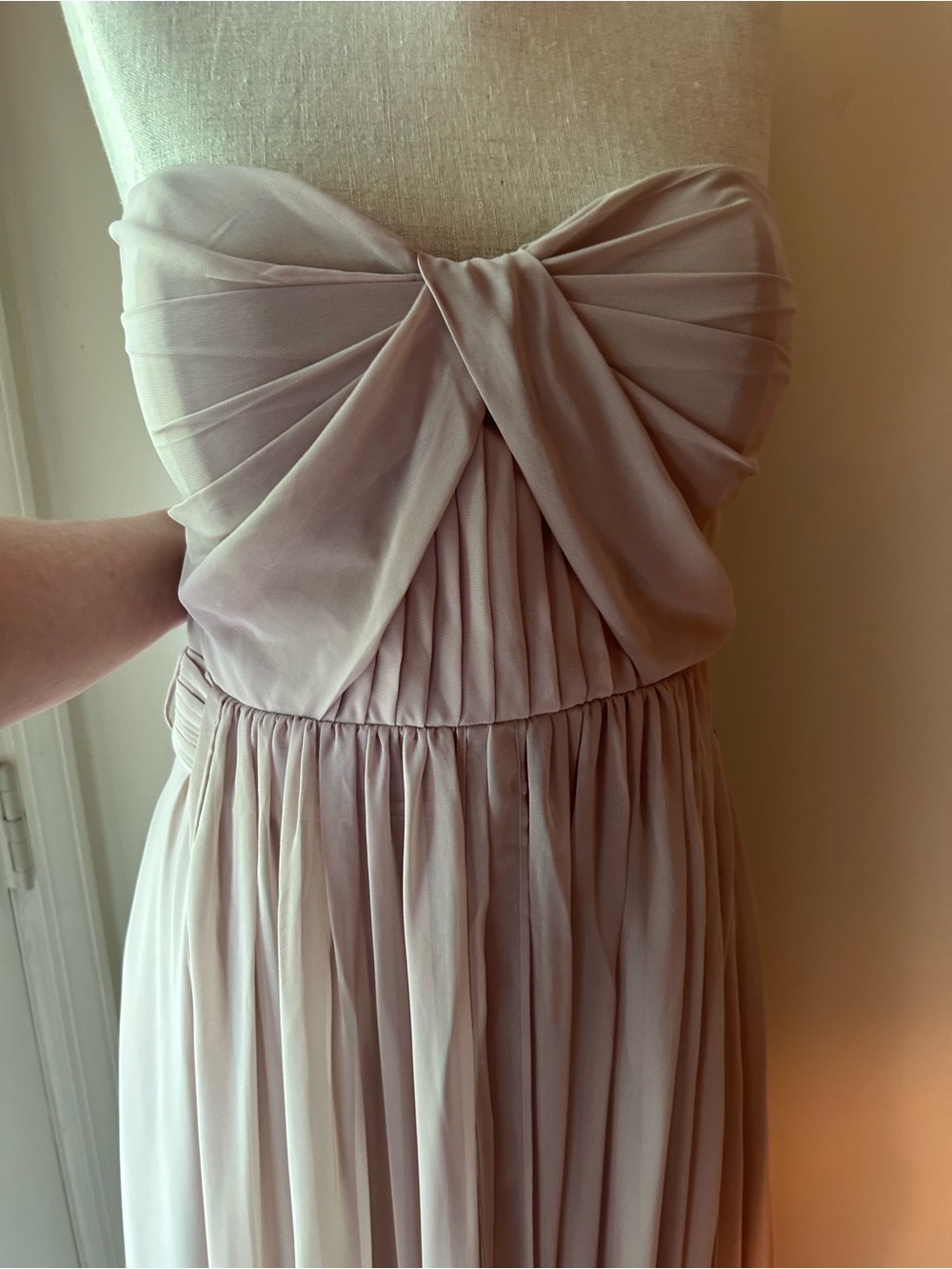 Birdy Grey Grace convertible Maxi Dress in Taupe - Elegant Evening Gown Large - Picture 6 of 16